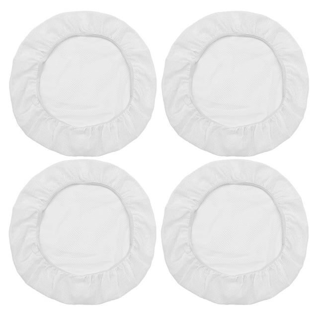 Red de pelo de malla elástica para trabajadores del servicio de alimentos, gorro de cocina reutilizable, Red de nailon blanca para hornear Chef, 4 Uds.