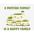 thumbnail image 5 of A Matcha Family Is A Happy Family Adult White Crew Neck Long Sleeve Tee-Large, 5 of 6