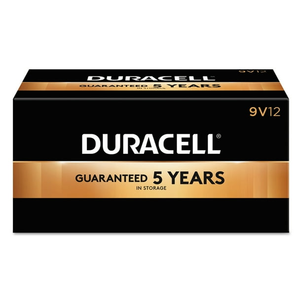 Duracell CopperTop Alkaline Batteries, 9V, 12/BX DURMN1604BKD