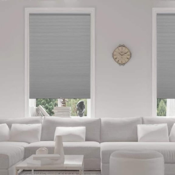 Pewter Cordless Blackout Cellular Shades for Windows - 27 in. W X 72 in. L (Actual Size 26.75 in. W X 72 in. L)