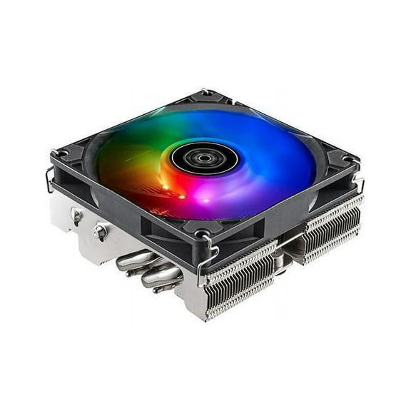 Horizontal CPU cooler with 4 heat-pipes and 92mm PWM ARGB fan