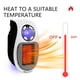 thumbnail image 3 of Calentador de espacio portátil mini con ventilador de aire caliente - color blanco - diseño compacto con control remoto (baterías no incluidas) - ideal para oficina y hogar, calienta rápido y de, 3 of 7