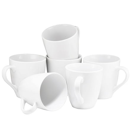 Brown Large Mug (Coffee Mug Set Set of 6 Large-sized 16 Ounce Ceramic Coffee Mugs Restaurant Coffee Mugs By Bruntmor)
