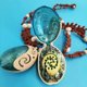 thumbnail image 2 of 2025 nuevo Disney 1:1 réplica de collar de Moana, collares periféricos con forma de océano de animación con regalos de cumpleaños y Año Nuevo de alta apariencia, 2 of 5