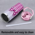 thumbnail image 2 of 30 oz Pink Tumbler with Flip Straw and Handle - 30 oz Tumbler with Spill-Proof Lid and Top Handle, 2 of 6