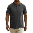 thumbnail image 4 of Golf Shirts for Men Big & Tall M-5X Plus Size Short Sleeve T-Shirts Mens Pullover Button Collared Stretchy Breathable Athletic Workout Tees Tops, 4 of 6
