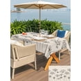 thumbnail image 5 of Outdoor Tablecloths with Umbrella Hole & Zipper, Farmhouse Dandelion 54x80 Inch Tablecloth Rectangle, Spring Modern Minimalist Country Flower Waterproof Table Cloth, Patio/Pool/Picnic Table Covers, 5 of 8