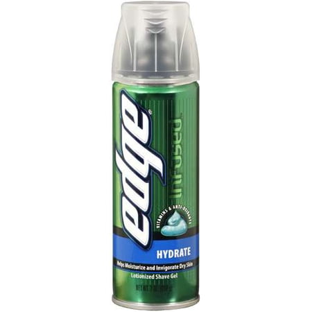 Edge Vitamins & Anti-Oxidants Infused Hydrate Lotionized Shave Gel, 7 Oz.