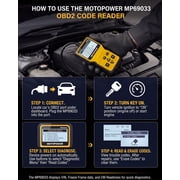 MOTOPOWER Car OBD2 Code Reader OBD2 Scanner Engine Fault Code Reader Car Diagnostic Scan Tool