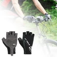 thumbnail image 2 of 2 Pcs Gants de Cyclisme Élastiques Non Irritants Antichoc Demi-Doigt pour Exercice, 2 of 5