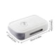 thumbnail image 5 of Ounissouiy Organizador para guardar huevos, estuche de transporte transparente reutilizable, refrigerador grande para alimentos, Mini soporte recargable, Organizadores de utensilios de cocina Blanco Ounissouiy HA009070-01, 5 of 6