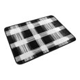 thumbnail image 6 of White and Black Bathroom Accessory Sets Waterproof Shower Curtain with Anti-Slip Bath Mat Durable Combo, 6 of 7