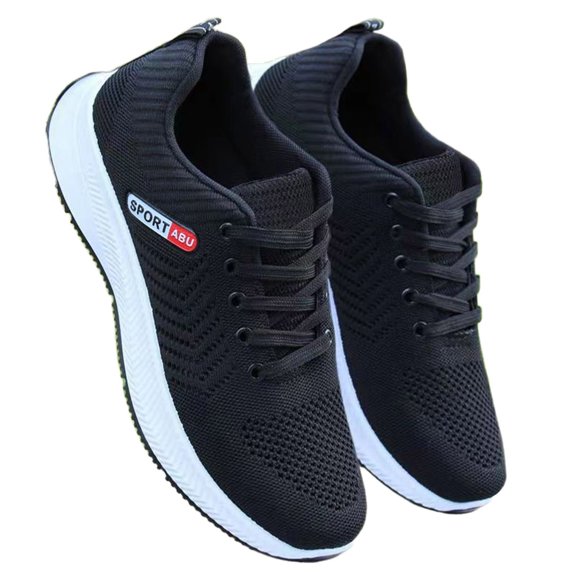AUDeals Unisex Platform Mesh Walking Shoes Slip On Lightweight Breathable Casual Sneakers Gym Travel Work Shoes