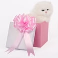 thumbnail image 3 of 20 Pack Pull Bows Large Satin Ribbon Florist Pink Pull Bows for Gift Wrapping, Wedding Cars(Pink), 3 of 4