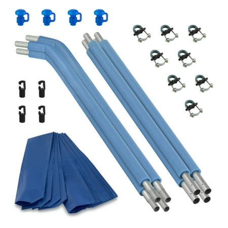 Upper Bounce Trampoline Replacement Enclosure Poles & Hardware, Designed For Top Ring Enclosure System, Set of 4 (Net Sold Separately)