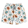 thumbnail image 5 of Goofa Various Turtle Printed Mens Swim Trunks Summer Quick Dry Short Beach Swimwear Bathing Suits-, 5 of 9