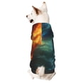 thumbnail image 1 of Fotbe Red And Blue Fire Peacock Sudadera con Estampado para Perros Pequeños – Suéter con Capucha para Mascotas, Tela Suave de Forro Polar con Bolsillo-Medium, 1 of 7