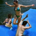 thumbnail image 4 of Costway 3 Layer Floating Water Pad Foam Mat Water Recreation Relaxing Tear-resistant 9' x 6' Blue, 4 of 10
