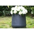 thumbnail image 2 of Kante  17.3 in. Tall Rounded Lightweight Outdoor Planter w/ Soft Curves Charcoal, 2 of 5