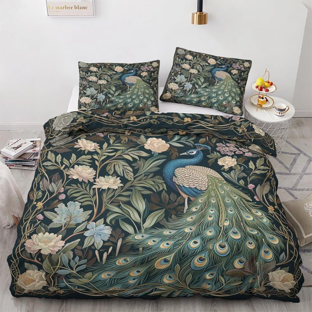 Funda Nórdica King Size Microfibra Funda Nórdica Verde Claro Juegos de Cama, 3 Piezas