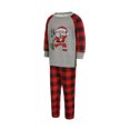 thumbnail image 2 of ZAXARRA Christmas Family Pajamas Set Santa Plaid Print Tops+Trouser/Romper, 2 of 9