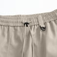 thumbnail image 4 of Yongwang Men's Athletic Cargo Joggers Drawstring Straight Leg Pants with Pocket Windproof Outdoor Sports Trousers, 4 of 8