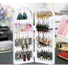 Pro Space Foldable Earrings Display Stand Jewelry Hanger Organizer Bracelets Necklace Holder,White
