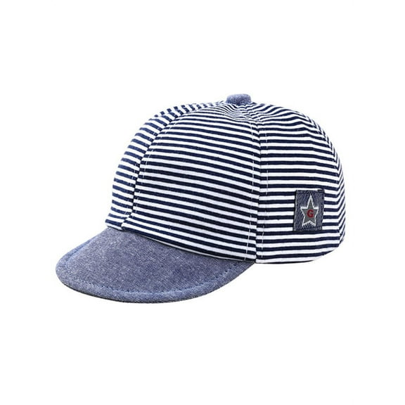Maraso Infant Baby Boy Girl Striped Baseball Cap Sunhat