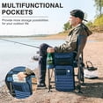 Fishing Chair with Rod Holder and Cooler, All Terrain Ice Fishing chair