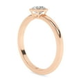 thumbnail image 4 of AFFY 1/2 Carat (ctw) Bezel Set Solitaire Engagement Rings For Women, Round Lab Created Moissanite Promise Ring For Her In 925 Rose Gold | VVS1 Quality (0.50 Ctw) Ring Size-9.5, 4 of 5