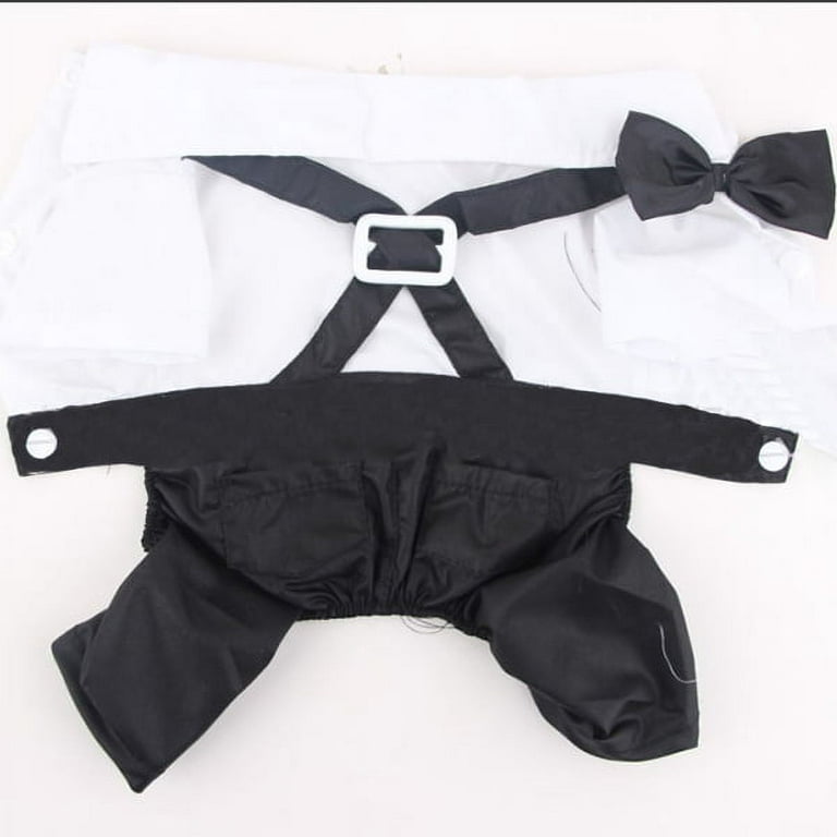  NOLITOY Puppy Outfits Small Dog Outfits pet Dog Costume Dog  Clothes pet Bow tie Suit pet Apparel Dog's Clothes Clothing Dress Tuxedo :  Pet Supplies