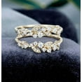 thumbnail image 3 of Divine Creation 1.92 Ct Round Cut White Diamond Wedding Engagement Enhancer Guard Wrap Ring 925 Sterling Silver 14K Yellow Gold Plated For Women's - 8, 3 of 3