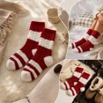 thumbnail image 5 of Busydd 6‑Pack Christmas Socks for Women Winter Fashion Thermal Warm Socks Comfortable Casual Holiday Fuzzy Cotton Socks, 5 of 7