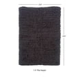 thumbnail image 3 of Contemporary Home Living 2.5' x 4.25' Handwoven Shag Wool Rectangular Area Throw Rug - Gray, 3 of 6