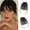Air-Brown Black, variant on Clip In Bangs- Bangs Hair Clip  Black Clip  Bangs Real Human Hair Air Curtain Bangs For Women Clips Wispy Bangs Hair Extensions Fringe With Temples Hairpieces Curved Bangs For Daily Wear