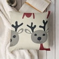 thumbnail image 4 of YINGXI Christmas Reindeer Throw Pillow Cover - Festive Holiday Decor for Home and Couch 12x12in, 4 of 6
