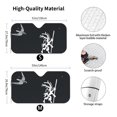 thumbnail image 3 of XMXY Car Sun Shade Windshield, Flying Birds and Elves Automotive Front Window Sun Visor for Cars SUV Trucks, Medium Size, 3 of 8