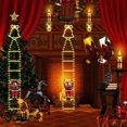 thumbnail image 1 of Teissuly Christmas Decorations Outside, 6.5FT USB Christmas Ladder Lights Decorative With Climbing Santa, 8 Modes Waterproof Christmas Decorations Outdoor Teissuly WER2023112000229, 1 of 3