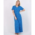 thumbnail image 2 of Real Essentials 3 Pack: Women's Soft Maxi Long Nightshirt Short Sleeve Soft Nightgown Sleep Dress (Available in Plus Size), 2 of 7