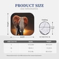 thumbnail image 3 of Xecao Elephant Sunset in Kenya for Foldable Car Sun Shades (2-Pack) offer sun protection with an easy-fold design for convenient windshield shading., 3 of 7