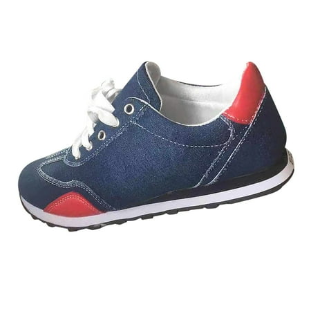 

Fashion Women s Casual Shoes Breathable Lace-up Outdoor Leisure Sneakers Navy Blue Sneakers Shoes for Women Purple Sneakers for Women