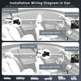 thumbnail image 6 of Baby Car Camera, HDJ 4.3'' HD Night Vision Function Car Mirror Display, 360° Adjustable Safety Car Seat Mirror Camera Monitored Mirror with Wide Clear View, Easily Observe Baby’s Move, 6 of 8