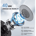 thumbnail image 4 of Audífonos Gamer Inalámbricos Diadema con Mic Cable Aux Blanco BLOOSOM, 4 of 5
