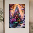 thumbnail image 2 of ZQA1629-AB Diamante AB parcial Navidad Serie navideña Diamante cuadrado resina 45 * 70 CM Tamaño del lienzo 50 * 75 CM, 2 of 9