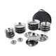 thumbnail image 3 of Platos Y Tazones de Acero Inoxidable, Juego de Cubiertos para Acampar, Utensilios Portátiles Reutilizables para Acampar, para Fiesta, Barbacoa, Mochil 22 piezas, 3 of 8
