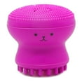 thumbnail image 4 of Cepillo facial de silicona para lavar la piel, eliminar el acné y los puntos negros. Rosa roja, 4 of 7