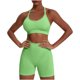 thumbnail image 1 of Conjunto de ropa interior deportiva transpirable con tirantes fruncidos y sin costuras para mujer, sin aros de acero, moldeador para hombre, 1 of 9