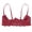 Red, variant on Bras for Women Full Coverage 1/4 Cup Underwire Lace See Through Balconette Padded Lingerie Shelf Tops Comfortable Push Up Bra