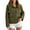 B-Olive Green, variant on Wyobmus Women's Lightweight Button Down Jackets Casual Loose Hunting Jacket Elastic Waisted Work Jacket Oversized Utility Outwear Coat with Pockets Black