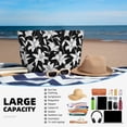 thumbnail image 5 of Pofeuu Lilies Flowers Print Beach Bag,Waterproof Sandproof Beach Tote Bag, Large Capacity Foldable Beach Bags for Women, 5 of 7